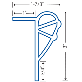 Dock guard diagram, side cut view PG-3